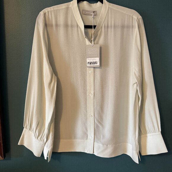 Everlane Tops - ✨ Everlane 100% Silk Mint Green Blouse - Size 14 ✨ - 0072